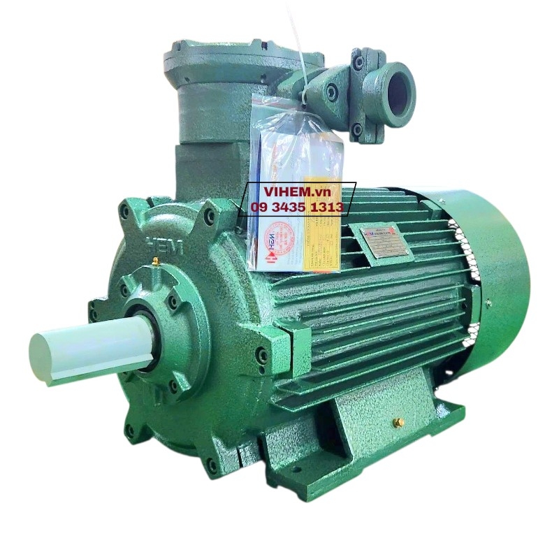 Động cơ điện phòng nổ 3 pha 15kW (20HP)-6P-3PN180L6-ExdI tốc độ (970~1000) r/min motor điện cơ Hem Vihem