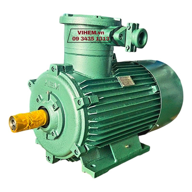 Motor phòng nổ 3 pha 15kW (20HP)-8P-3PN200L8-ExdI tốc độ 730 (750) r/min motor chống cháy điện cơ Hem Vihem