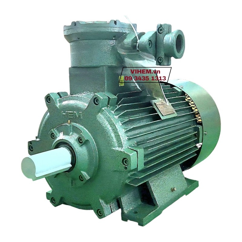 Động cơ điện phòng nổ 22kW(30hp) mã 3PN180L4 tốc độ (1470~1500) r/min motor 3 pha chống cháy điện cơ Hem Vihem