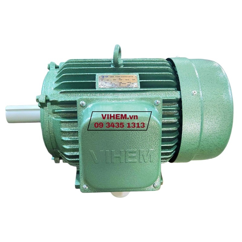 Motor điện 3 pha HEM 4kW (5.5HP)-6P-3K132M6-220/380V tốc độ 975 r/min điện cơ Hà Nội VIHEM