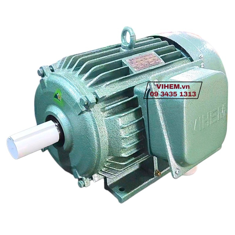 Động cơ điện 3 pha HEM 5,5kW (7,5HP)-2P-3K132S2-220/380V-tốc độ 2890 (3000) r/min điện cơ Hà Nội Hem Vihem
