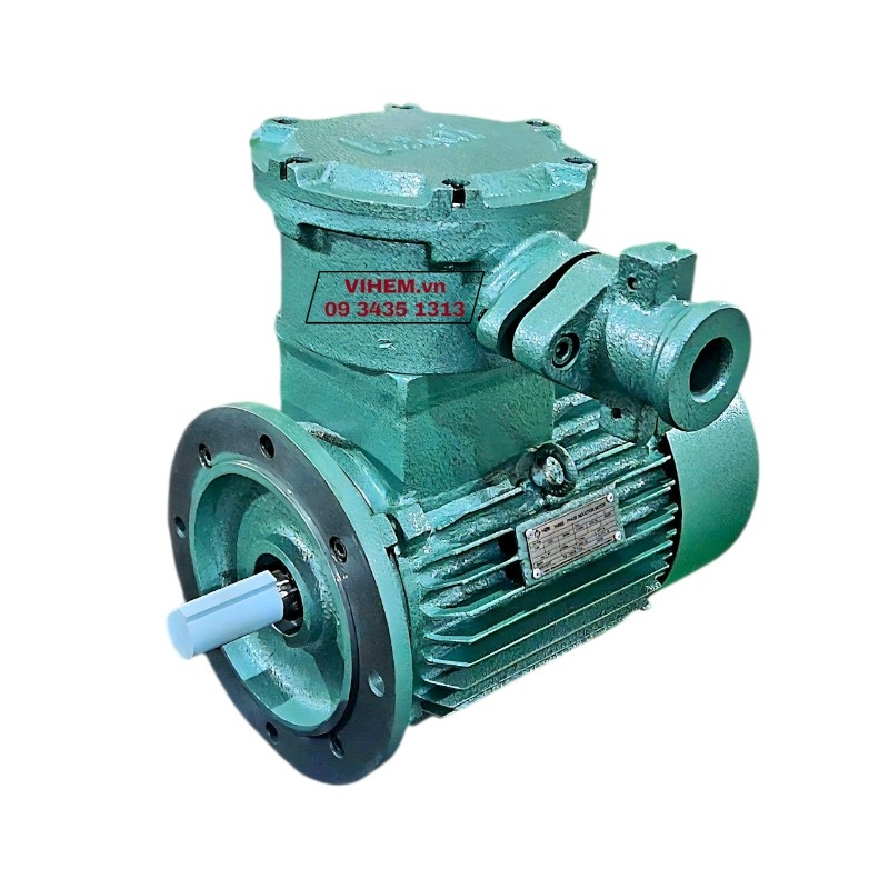 Động cơ điện 3 pha phòng cháy nổ VIHEM 7.5kW (10HP)-4P-3PN132M4-380/660V tốc độ 1440~1500 rpm lắp đứng (mặt bích)
