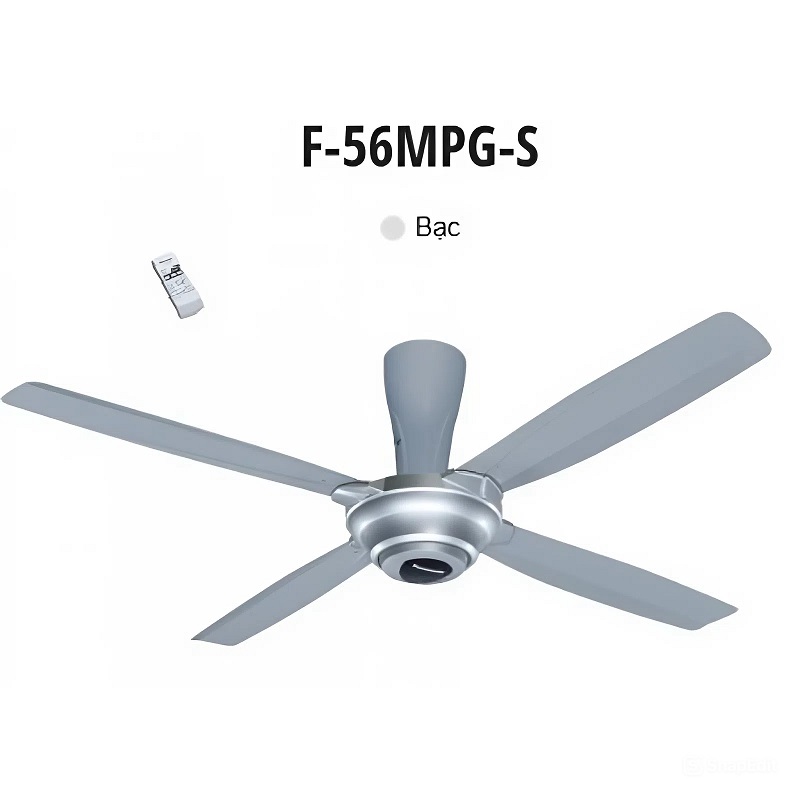 Quạt trần Panasonic F-56MPG-S Màu bạc 4 cánh gió