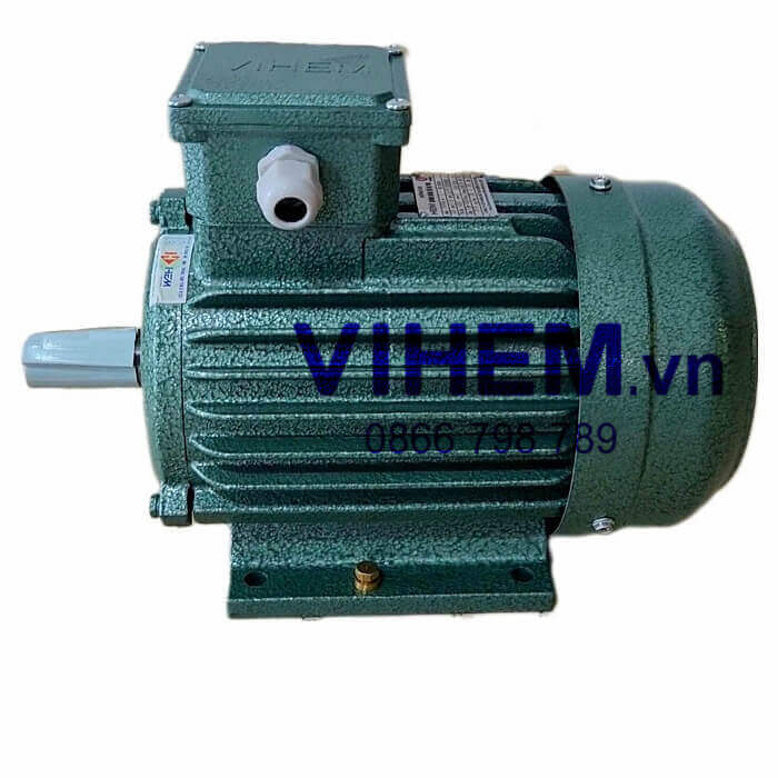 Motor điện 3 pha HEM 0.75kW (1HP) tốc độ 1500 (1410) VIHEM (Việt Hung) điện cơ Hà Nội