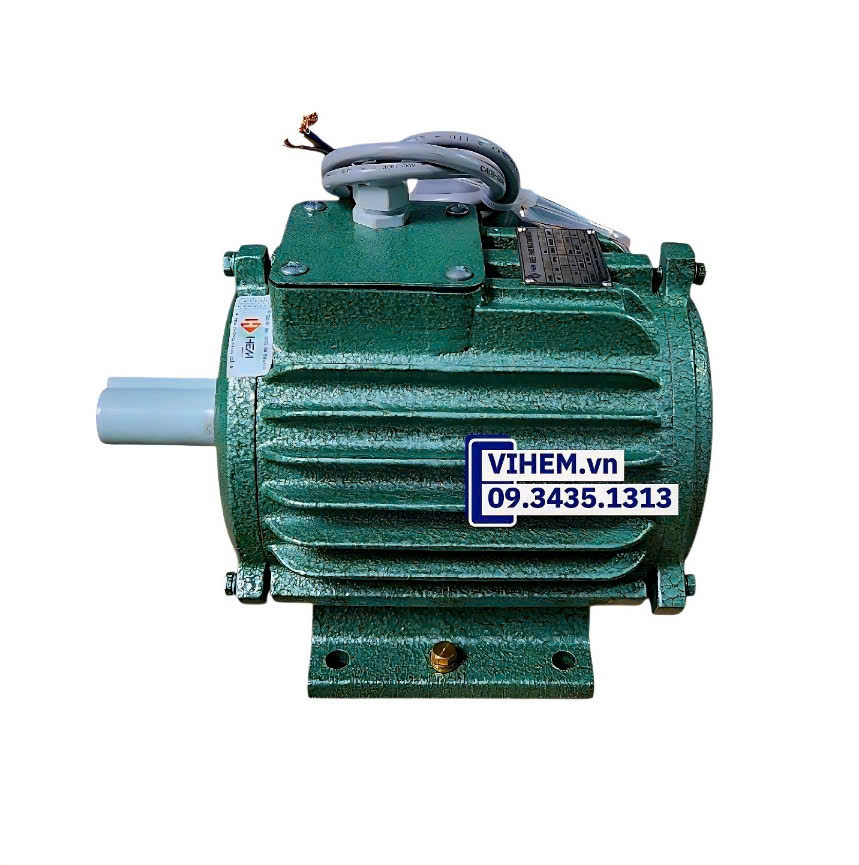 Động cơ quạt 3 pha 0.55kW (0.75HP) (3K71-4) tốc độ 1390- 380V không cánh gió Hem Vihem