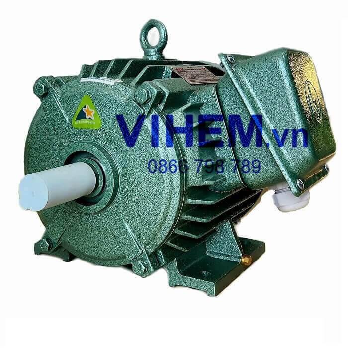 Động cơ điện 3 pha HEM 2,2kW (3HP) tốc độ 2860 (3000) motor (Việt Hung) điện cơ Hà Nội