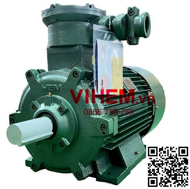 Động cơ điện phòng nổ HEM 3 pha 11kW (15HP) tốc độ 1460 (1500) VIHEM (Việt Hung) điện cơ Hà Nội