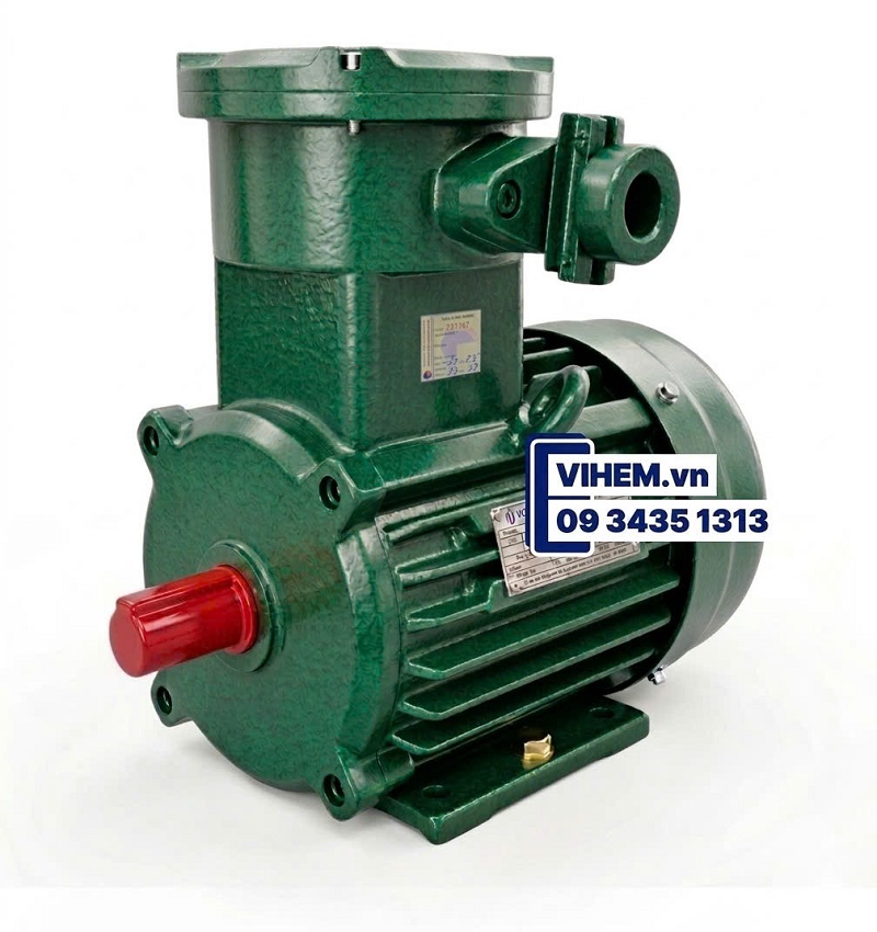 Động cơ điện 3 pha phòng nổ 0.55kW-6P (940~1000)rpm-380V-(3PN90S6)-điện cơ HEM VIHEM