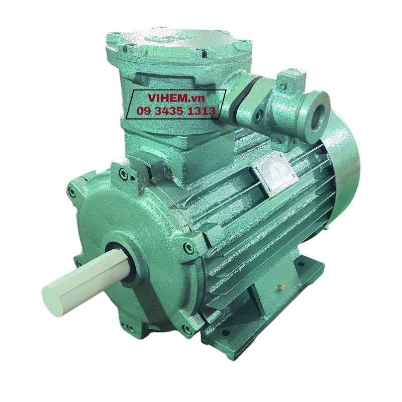 Động cơ chống cháy nổ 7.5kW (10hp)-8P-3PN160L8-3pha 380V tốc độ 730 r/min điện cơ Hem Vihem