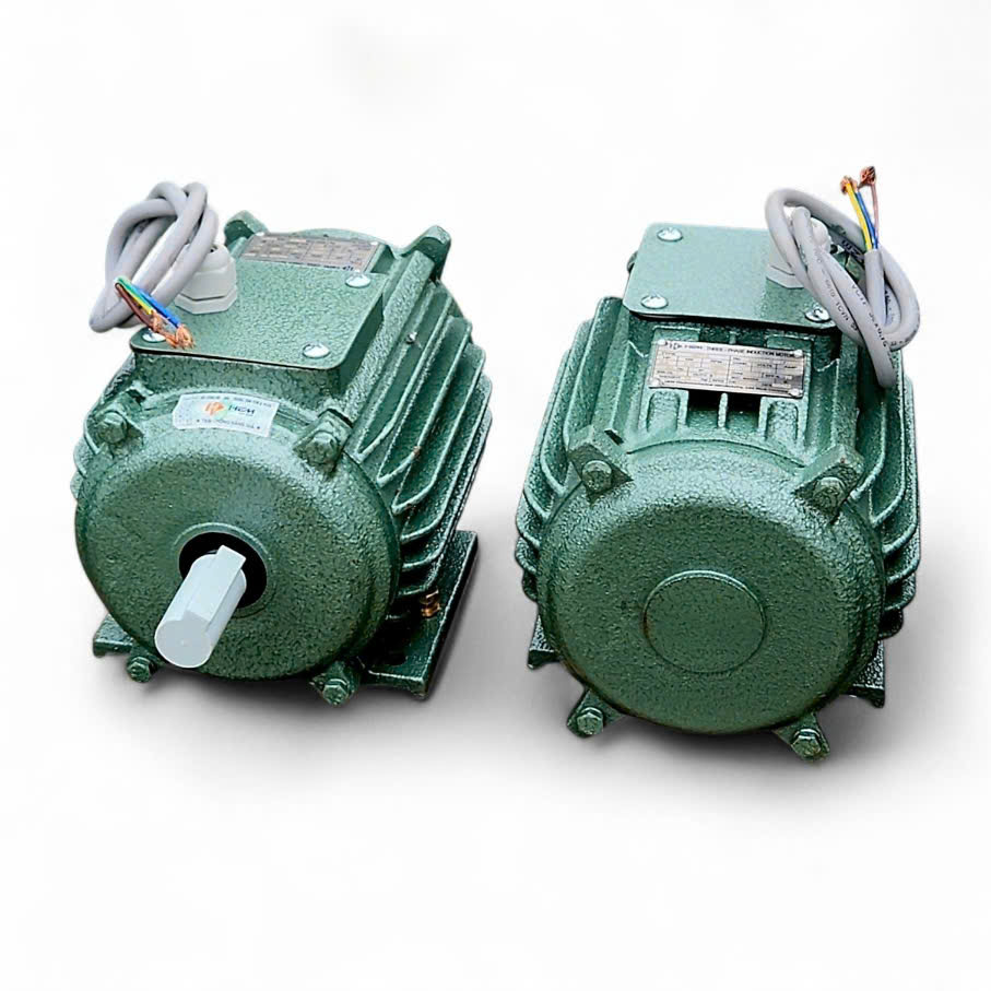 Động cơ lắp quạt quạt điện 3 pha 0.75kW-4P-3K90S4-380V-B3 tốc độ 1410 - 1500 RPM HEM VIHEM không cánh gió