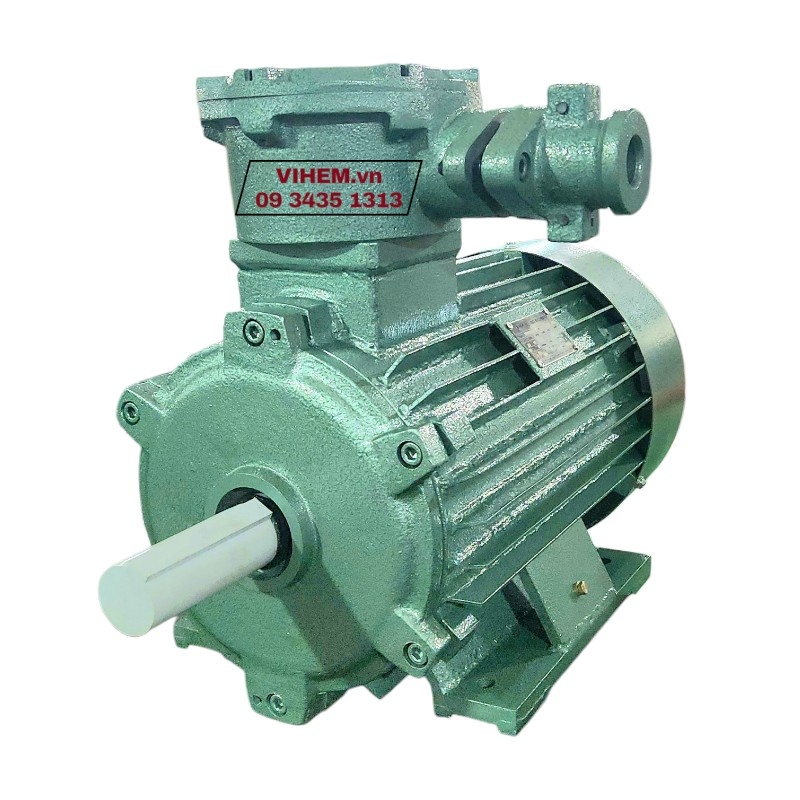 Động cơ phòng nổ 3 pha 5.5kW (7.5HP) 3PN132Mb6-380/660V tốc độ 980 (1000) r/min điện cơ Hem Vihem